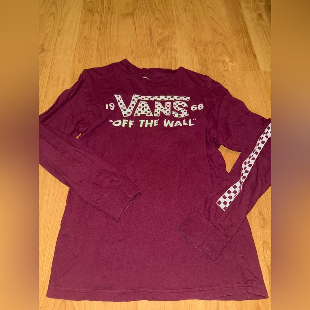 VANS Maroon Long Sleeve